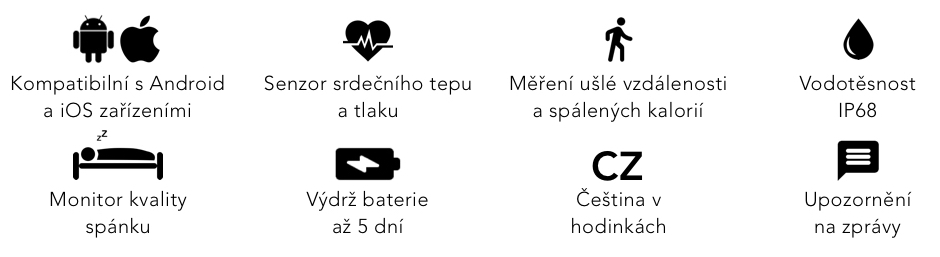 Vlastnosti inteligentných hodiniek DT2 Plus